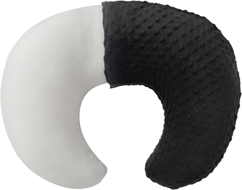 Aullar Pillowcase for Nursing Pillow and Positioner for Breastfeeding and Bottle Feeding, Propping Baby, Tummy Time, Baby Sitting Support, Awake-Time Support, Pillow Cover Only (Black) - Image 5
